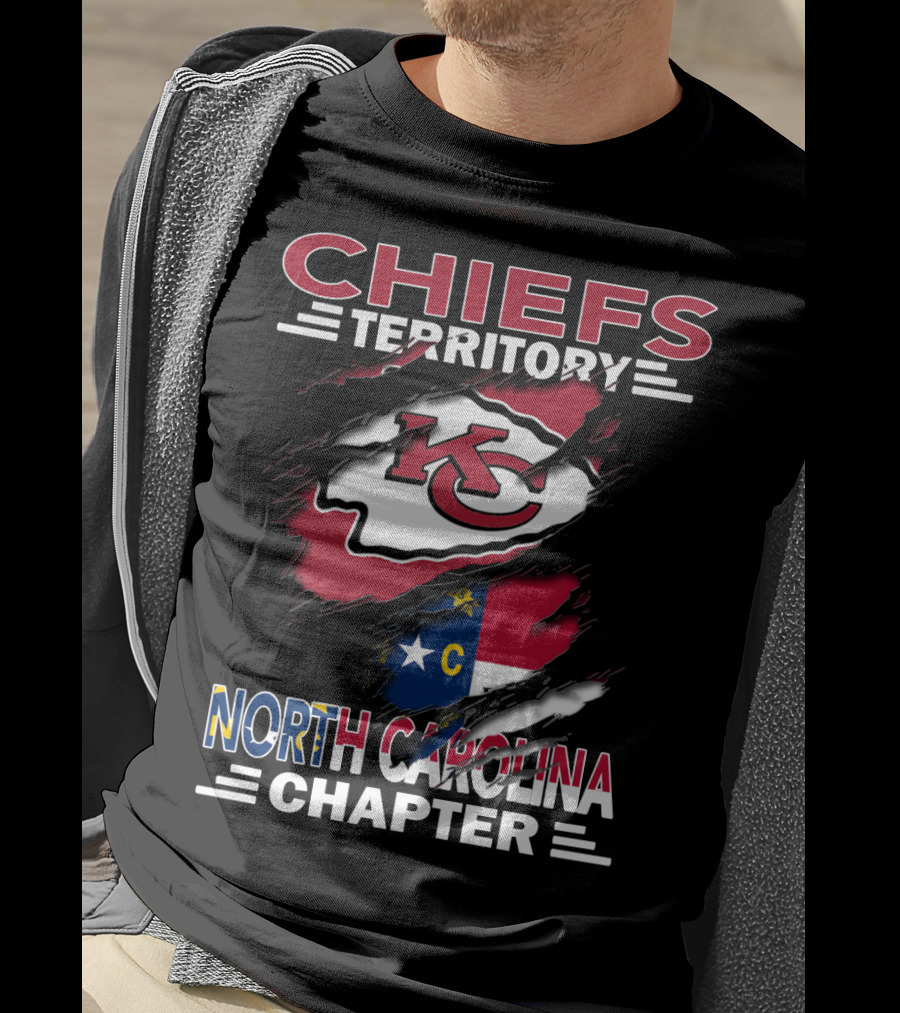 Chiefs Territory KC Logo North Carolina Chapter T-Shirt