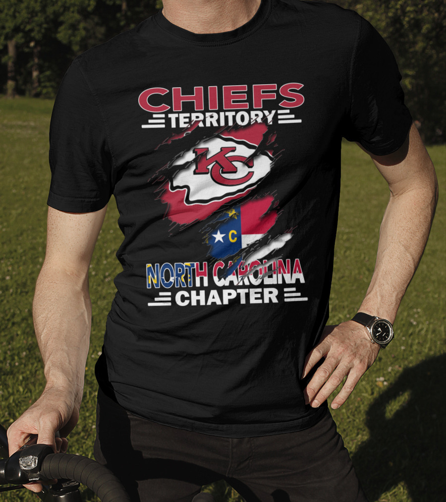 Chiefs Territory KC Logo North Carolina Chapter T-Shirt