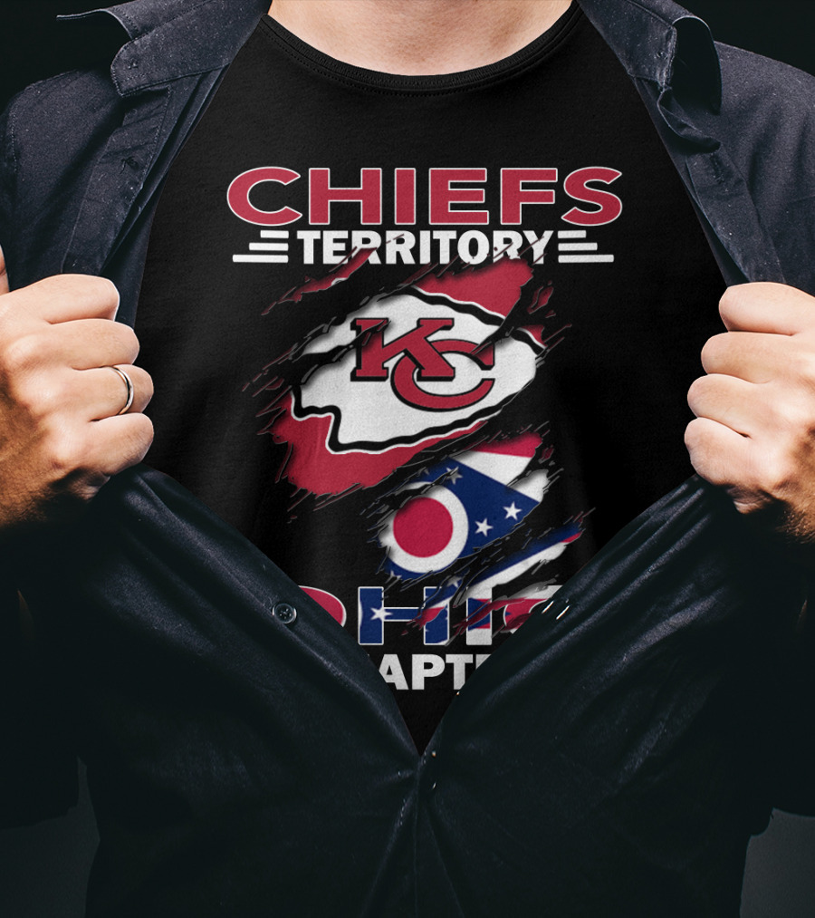 Chiefs Territory KC Logo Ohio Chapter Flag Elements T-Shirt