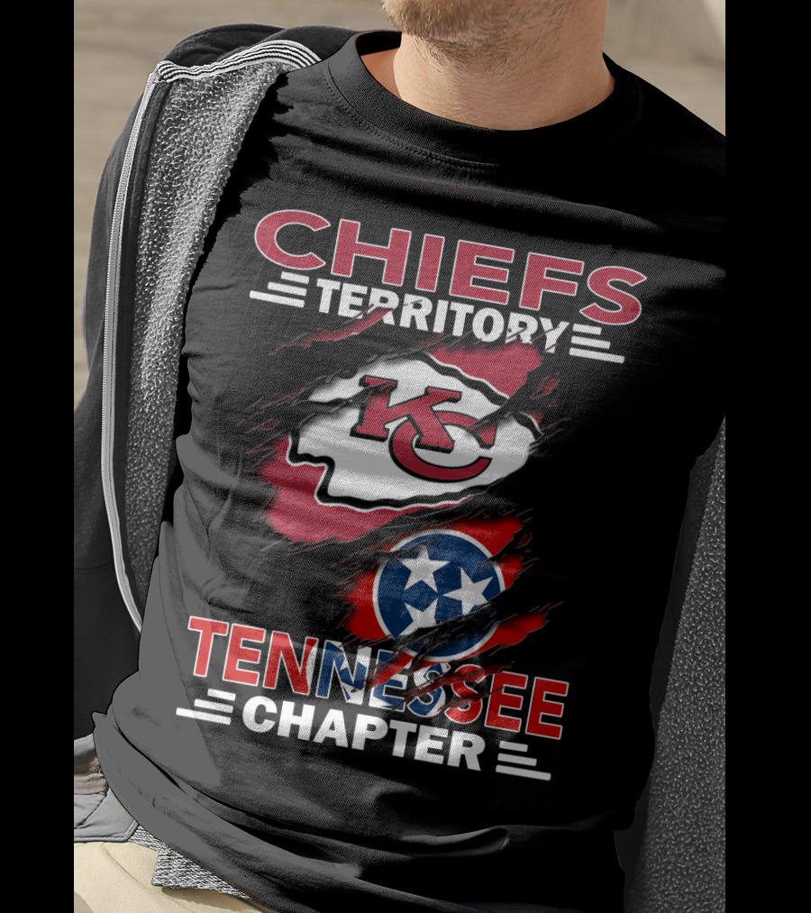 Chiefs Territory Tennessee Chapter KC Logo Flag T-Shirt