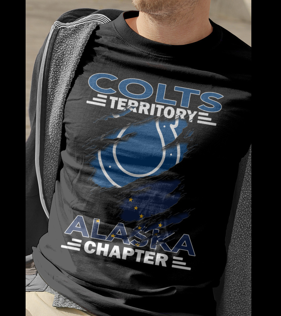Colts Territory Alaska Chapter Hidden Layers With Flag T-Shirt