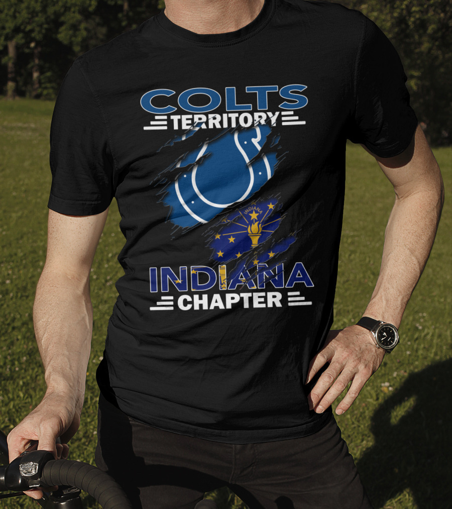 Colts Territory Indiana Chapter NFL Fan Support T-Shirt