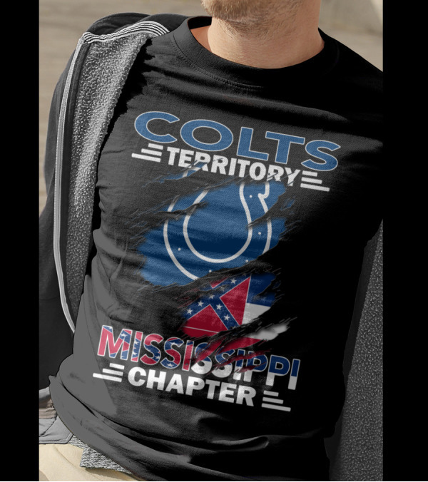 Colts Territory Mississippi Chapter Rebel Flag T-Shirt
