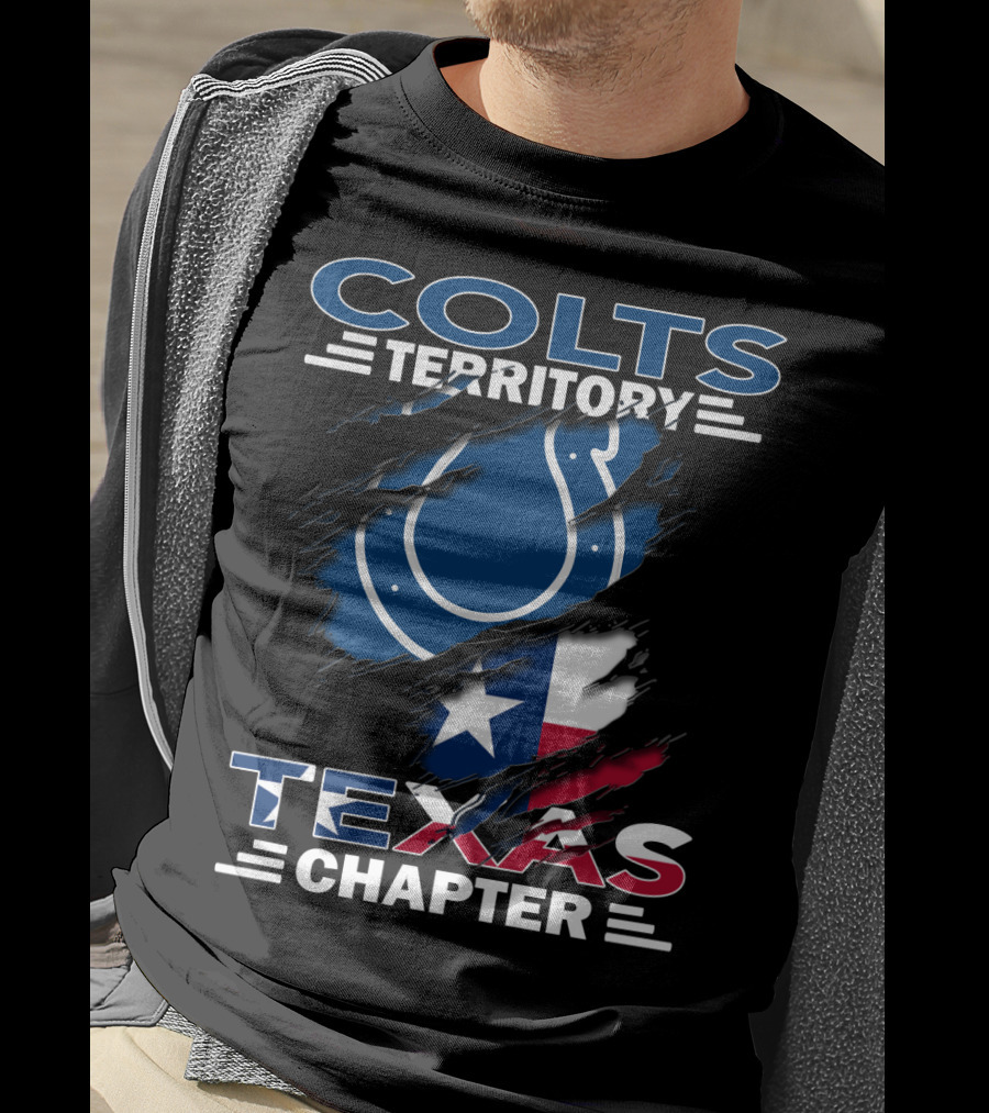 Colts Territory Texas Chapter Texas Flag And Horseshoe T-Shirt
