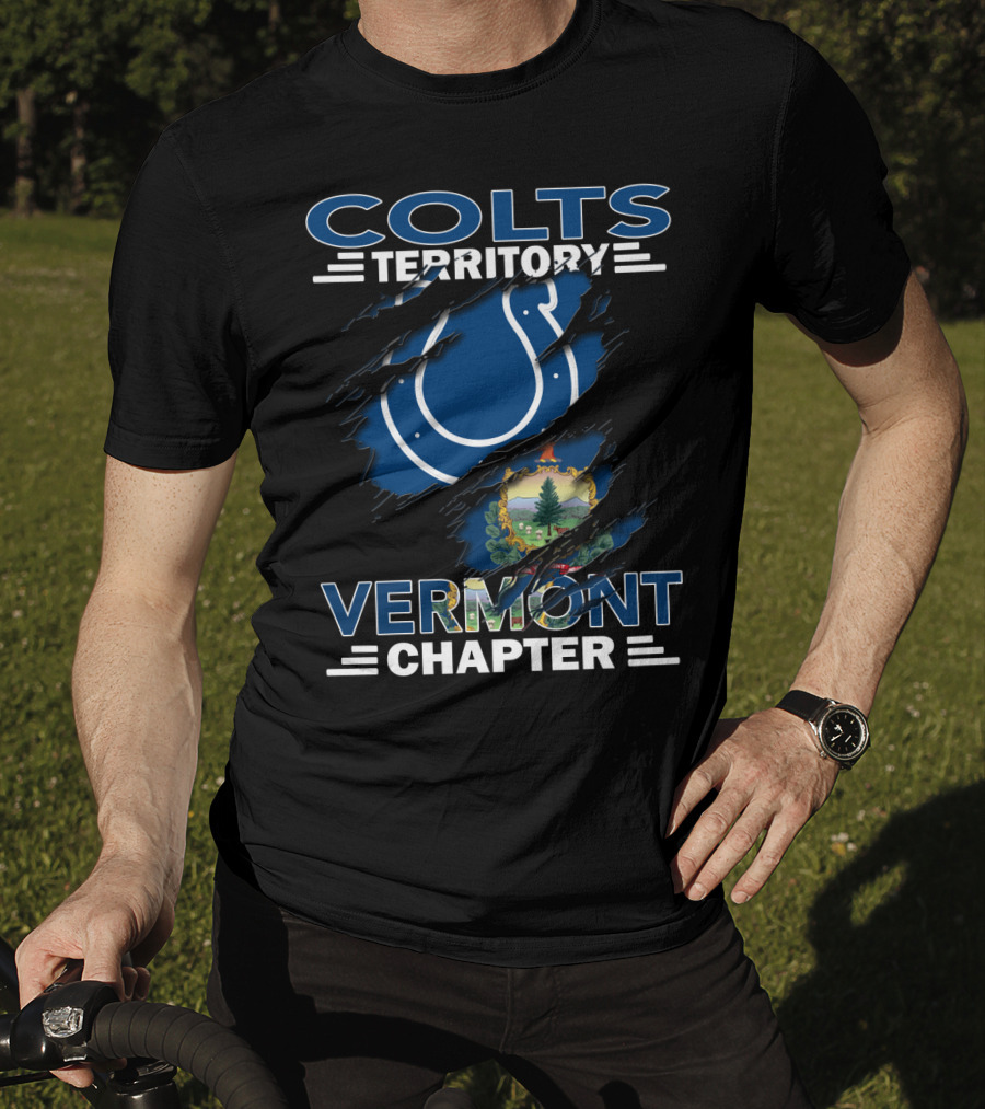 Colts Territory Vermont Chapter Logo With State Emblem T-Shirt