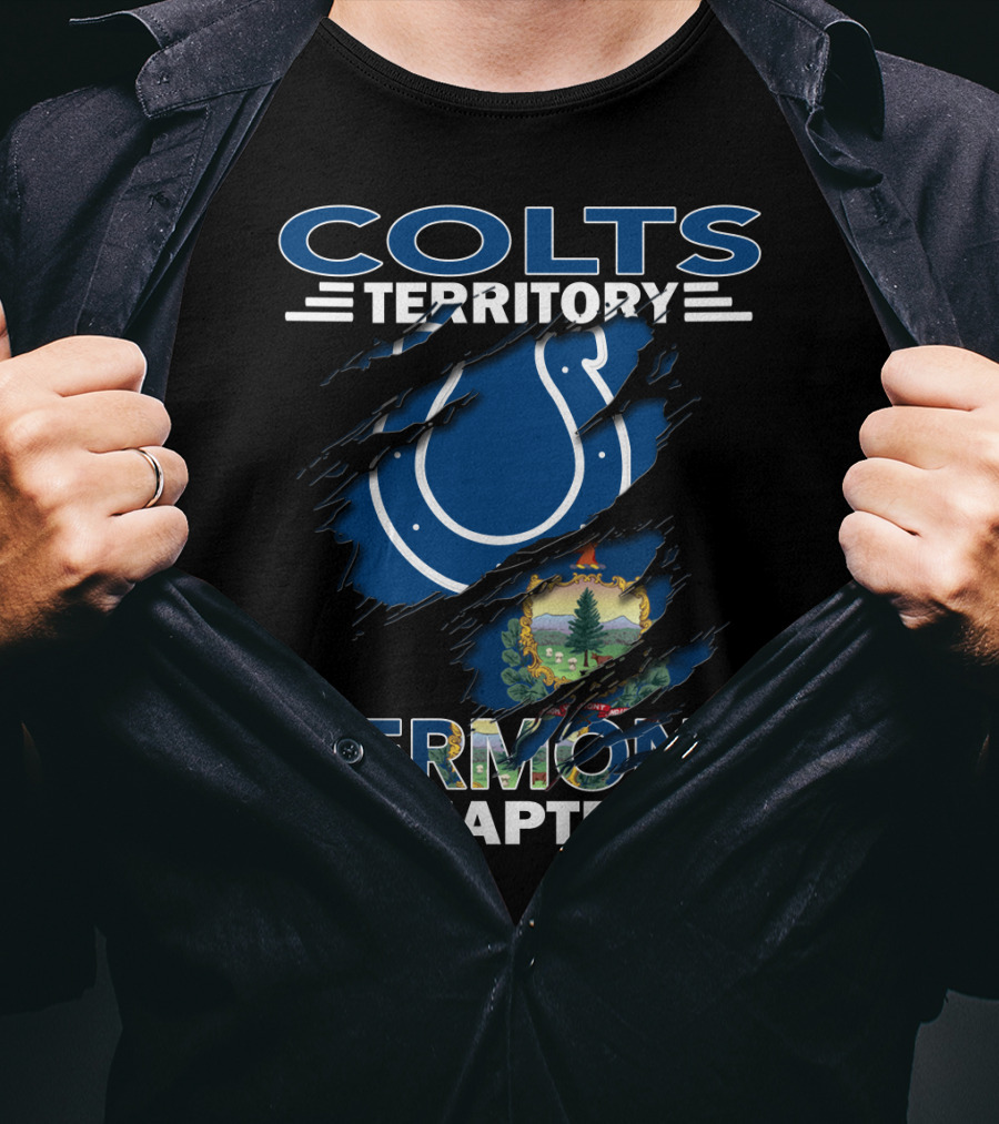 Colts Territory Vermont Chapter Logo With State Emblem T-Shirt