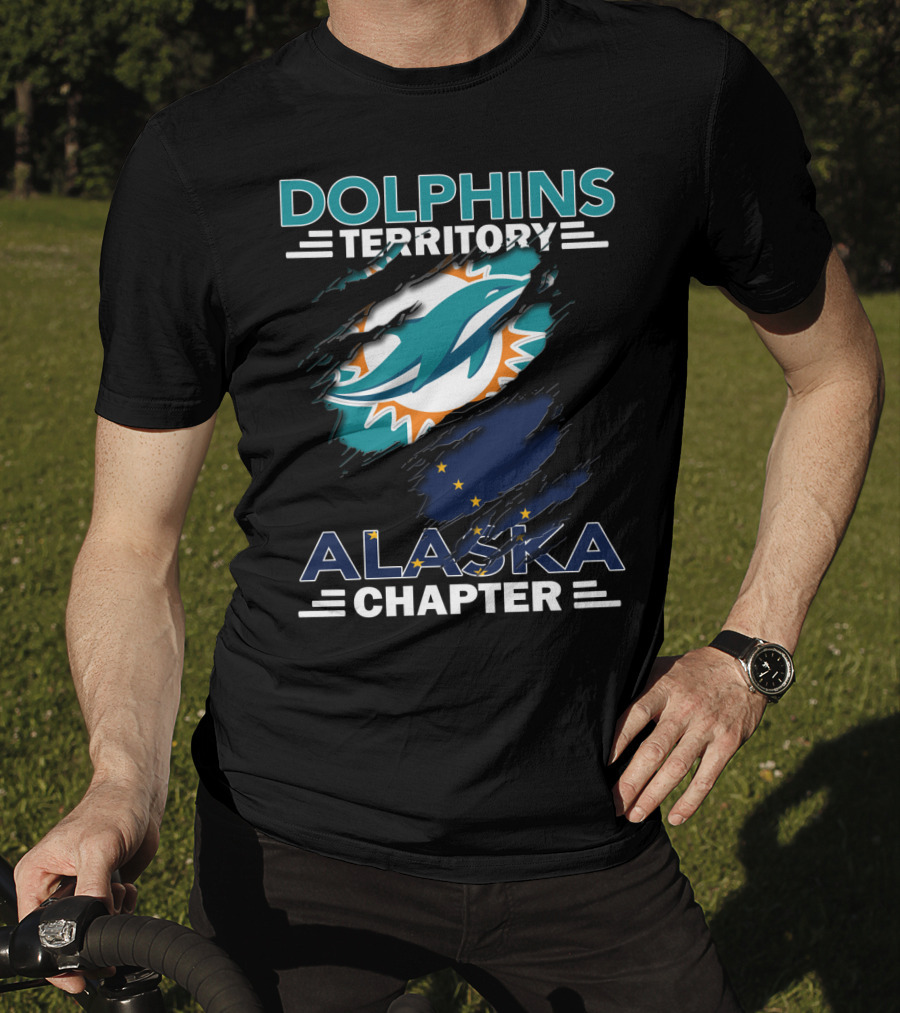 Dolphins Territory Alaska Chapter Miami Dolphins Fan Club T-Shirt