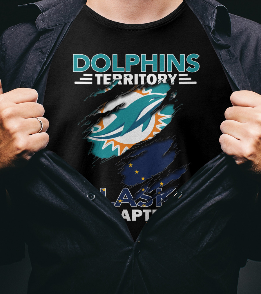 Dolphins Territory Alaska Chapter Miami Dolphins Fan Club T-Shirt
