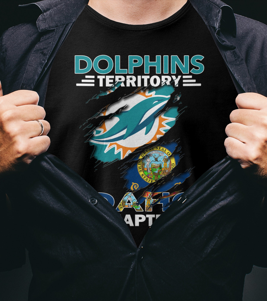 Dolphins Territory Idaho Chapter Miami Dolphins Fan Club T-Shirt
