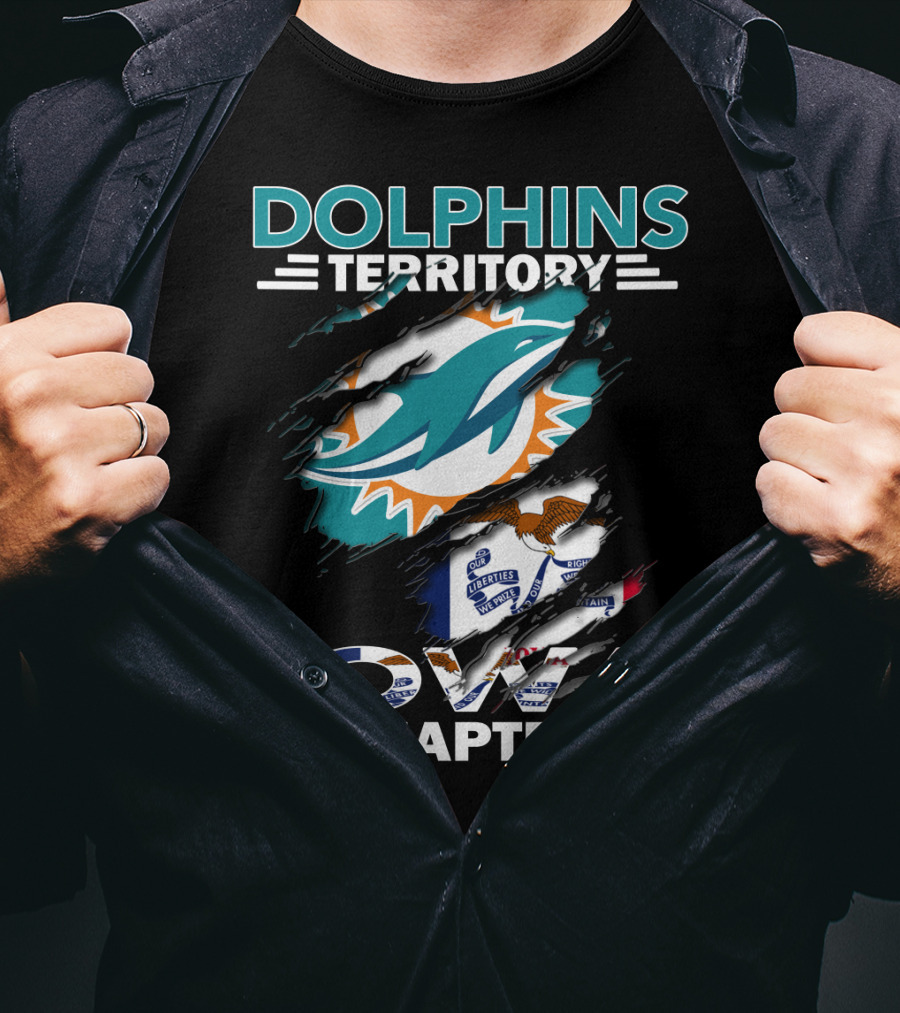 Dolphins Territory Miami Iowa Chapter Fan Club T-Shirt