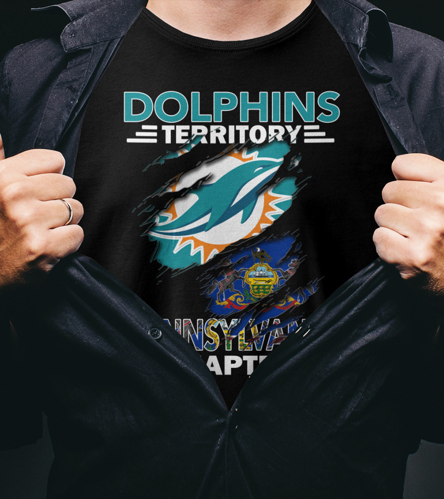 Dolphins Territory Pennsylvania Chapter Miami Dolphins Fan Club T-Shirt