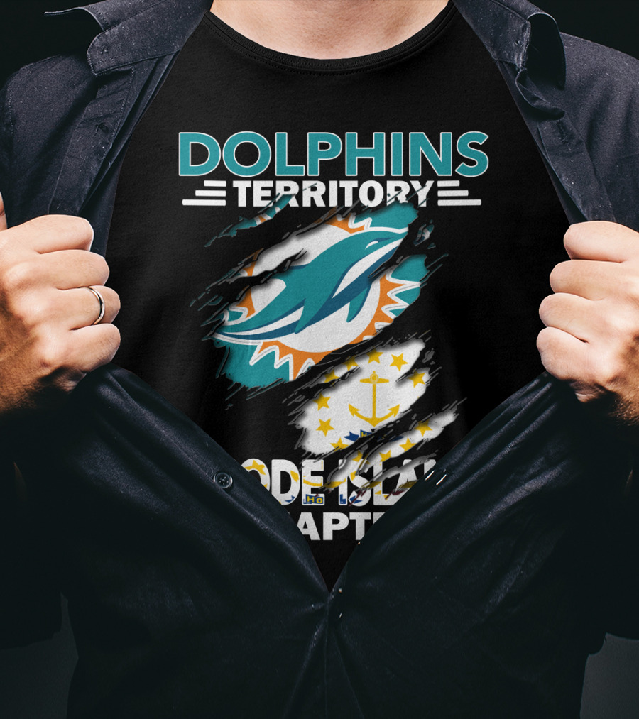 Dolphins Territory Rhode Island Chapter Miami Dolphins Fan Group T-Shirt
