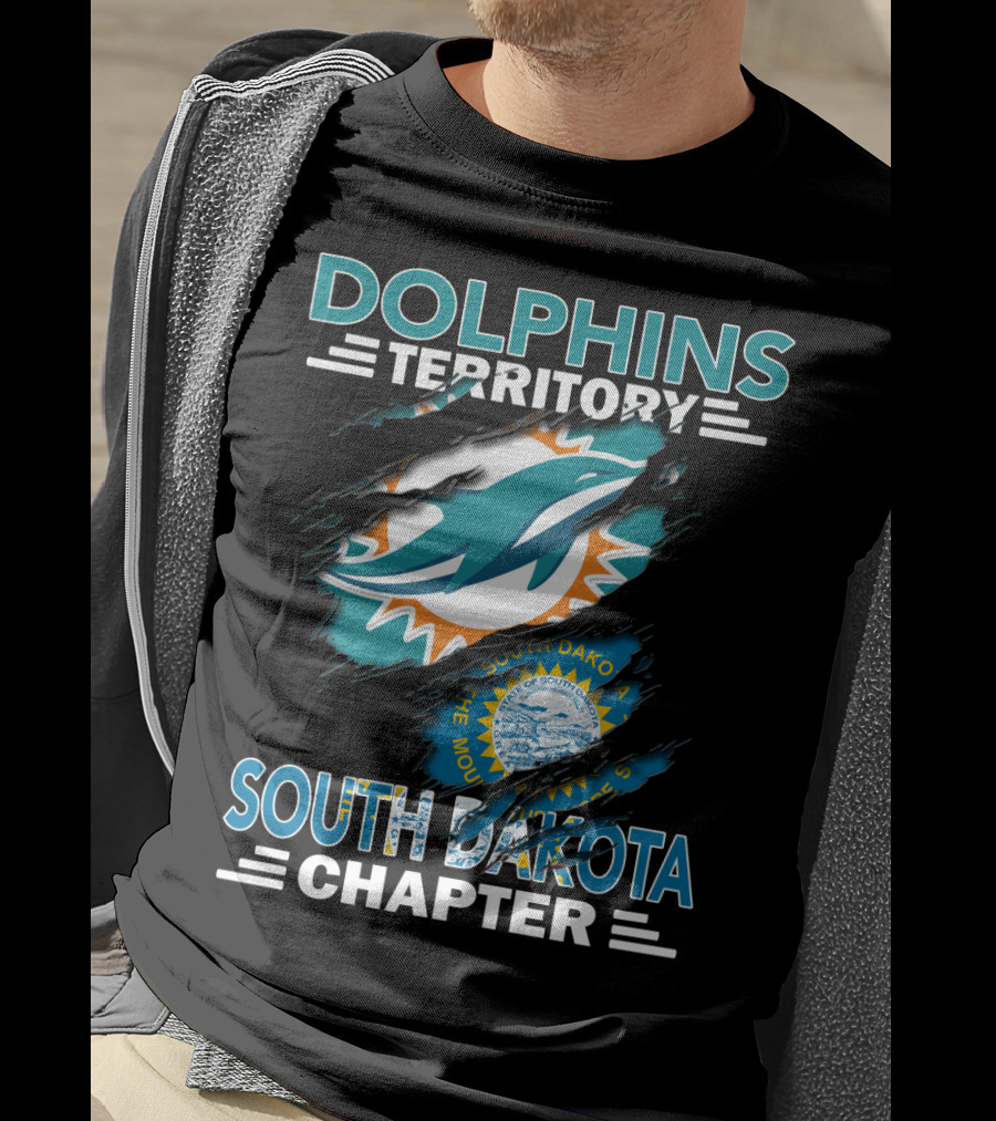 Dolphins Territory South Dakota Chapter Miami Dolphins Fan Club Association T-Shirt