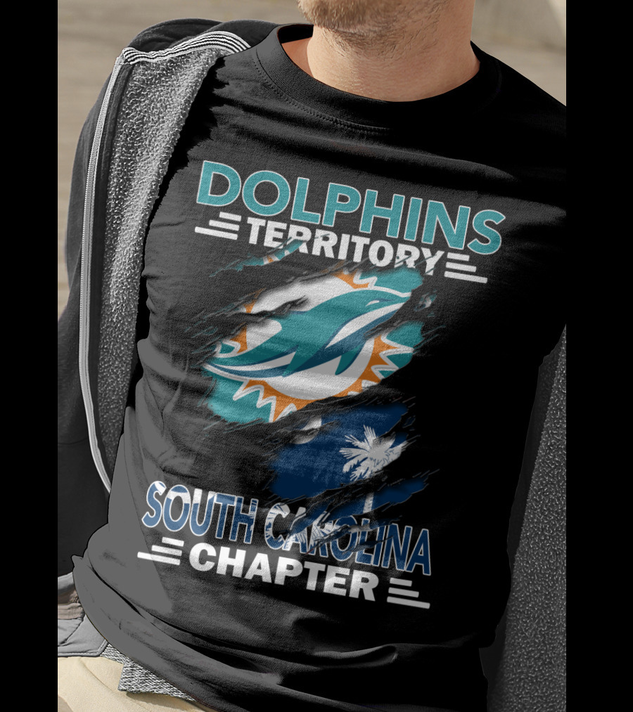 Dolphins Territory South Carolina Chapter Miami Football Fan Group T-Shirt