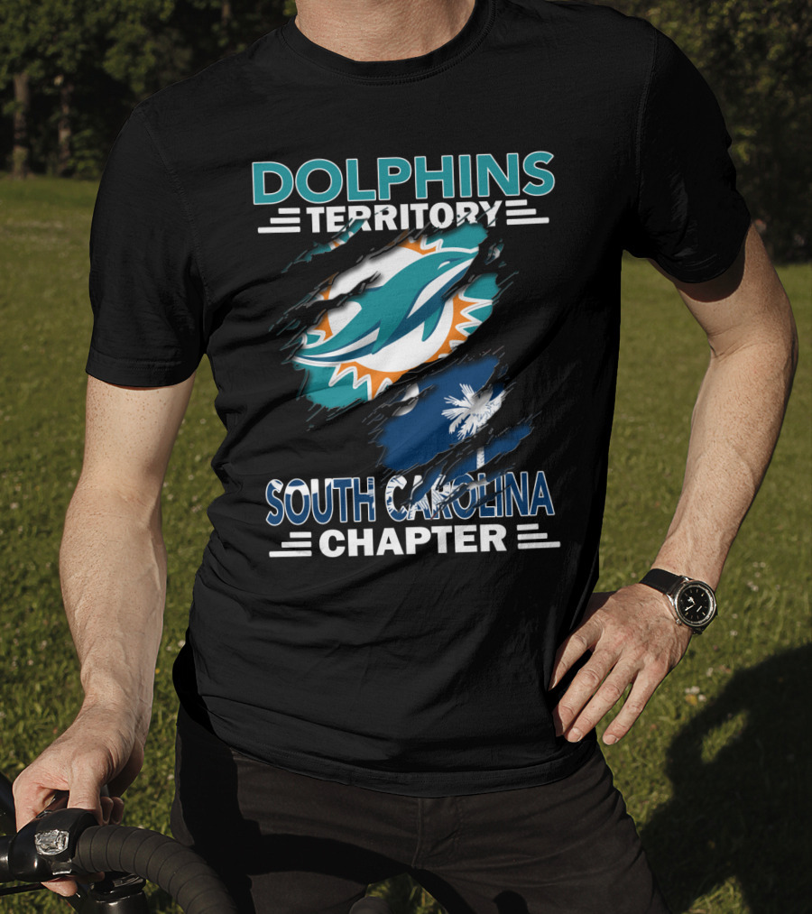 Dolphins Territory South Carolina Chapter Miami Football Fan Group T-Shirt