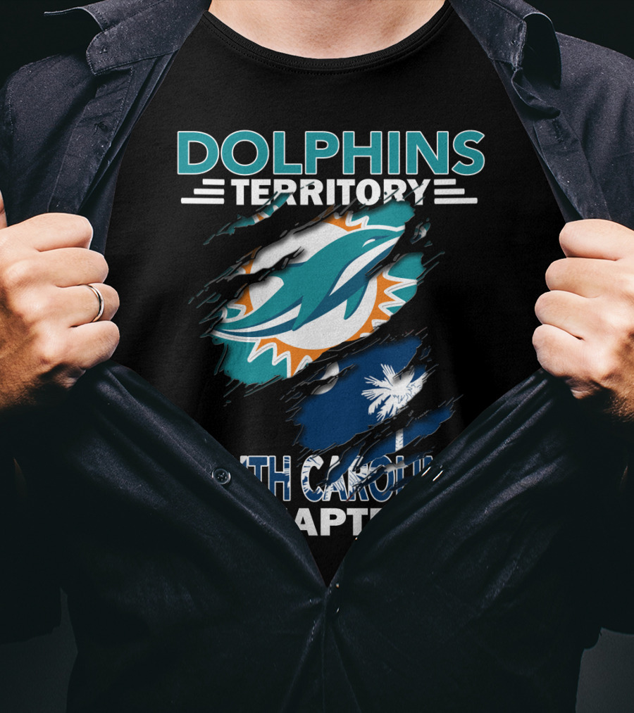 Dolphins Territory South Carolina Chapter Miami Football Fan Group T-Shirt