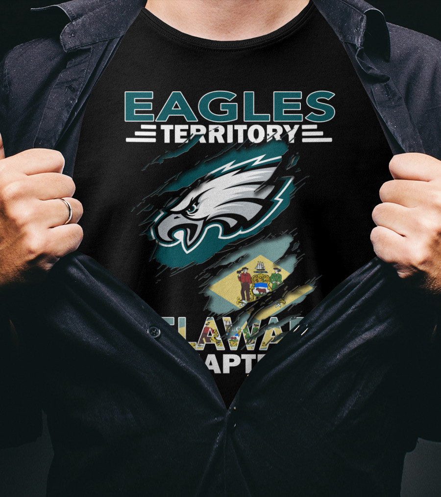 Eagles Territory Delaware Chapter Philadelphia Football Fan Club T-Shirt