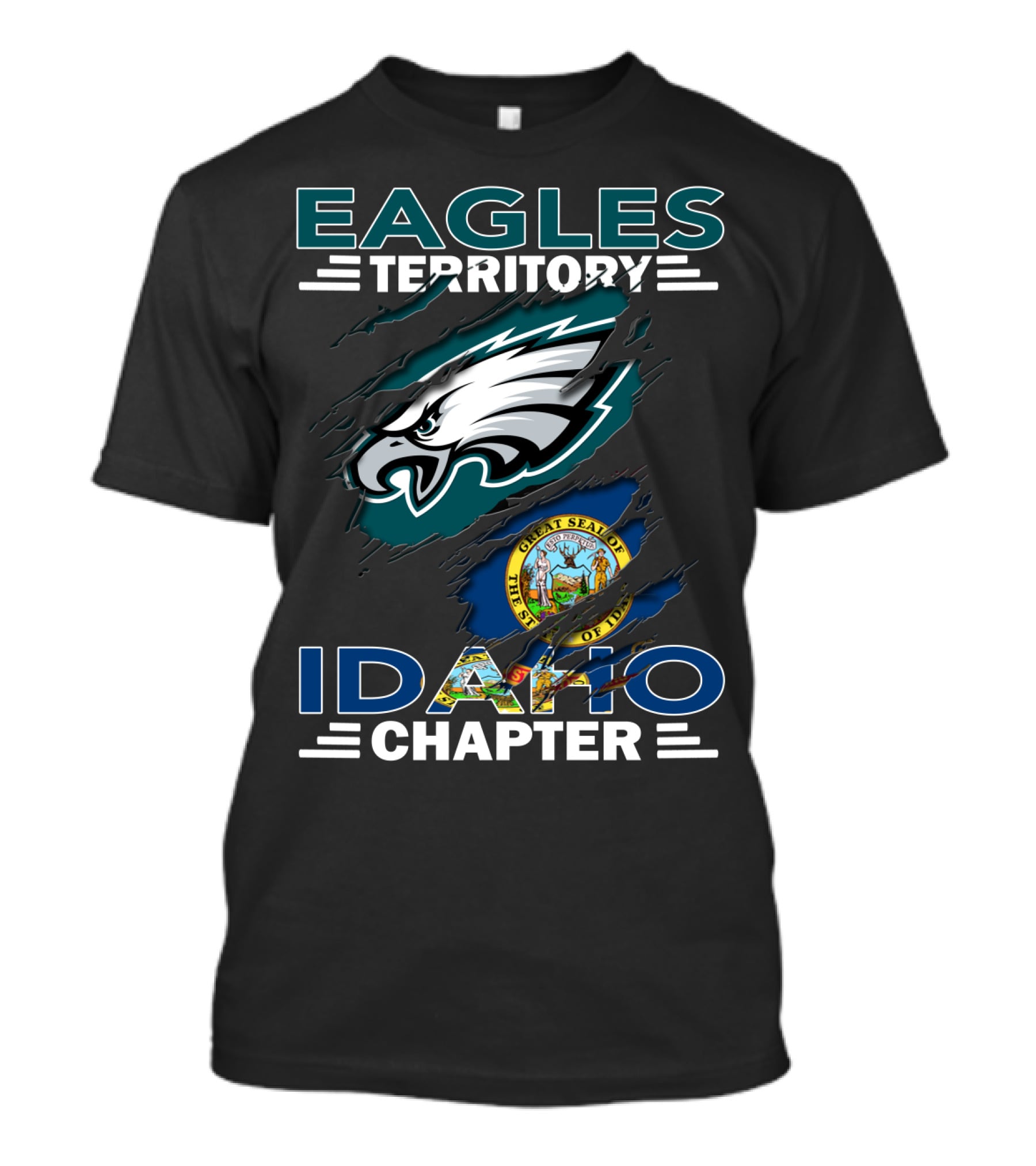 Eagles Territory Idaho Chapter Great Seal Of Idaho T-Shirt