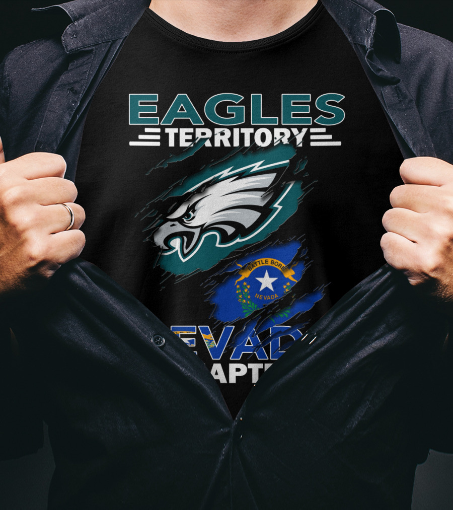 Eagles Territory Nevada Chapter Battle Born Nevada Flag T-Shirt
