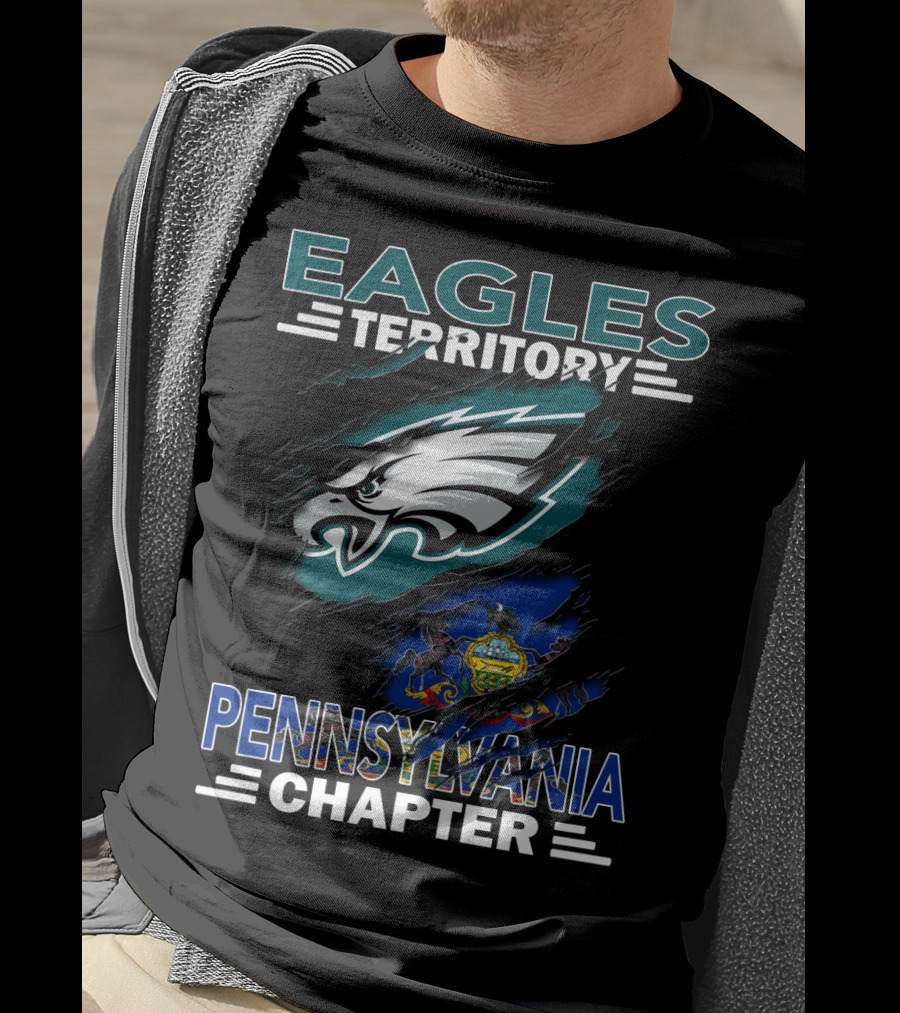 Eagles Territory Pennsylvania Chapter Philadelphia Football T-Shirt
