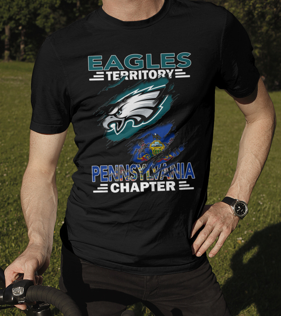 Eagles Territory Pennsylvania Chapter Philadelphia Football T-Shirt