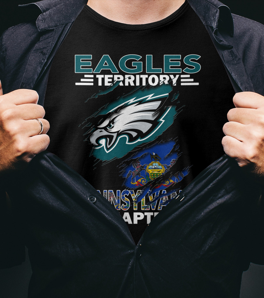 Eagles Territory Pennsylvania Chapter Philadelphia Football T-Shirt