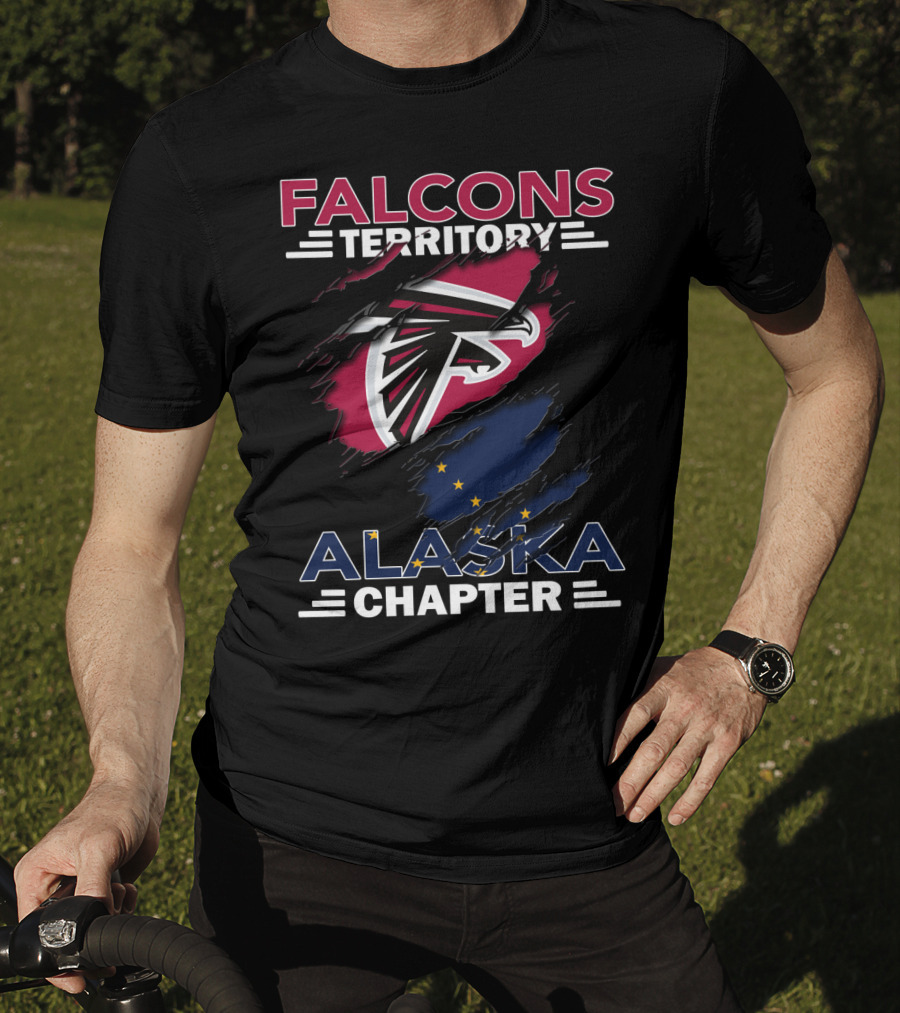 Falcons Territory Alaska Chapter Logo With State Flag Elements T-Shirt