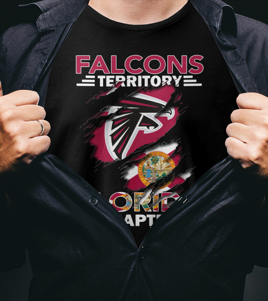 Falcons Territory Florida Chapter Ripped State Flag T-Shirt