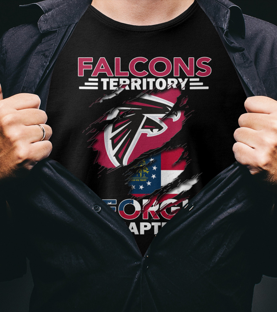 Falcons Territory Georgia Chapter Flag T-Shirt