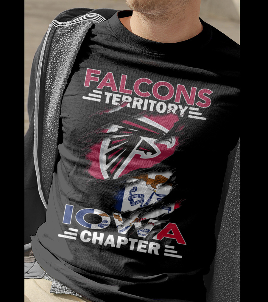 Falcons Territory Iowa Chapter Flag T-Shirt