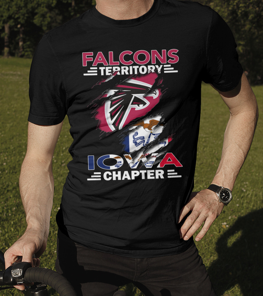 Falcons Territory Iowa Chapter Flag T-Shirt