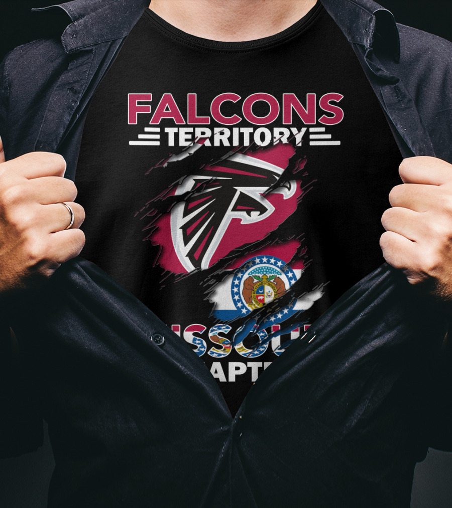 Falcons Territory Missouri Chapter Logo With State T-Shirt