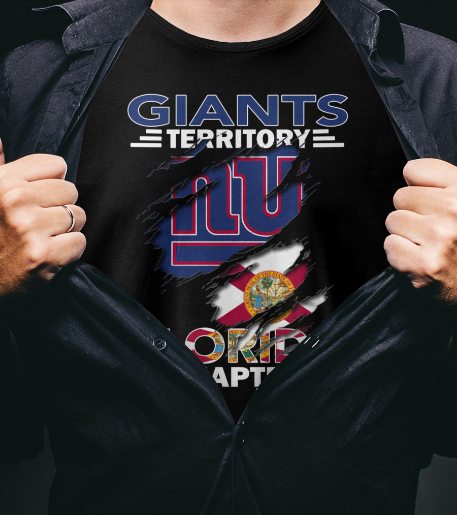 Giants Territory NY Logo Florida Chapter Flag T-Shirt
