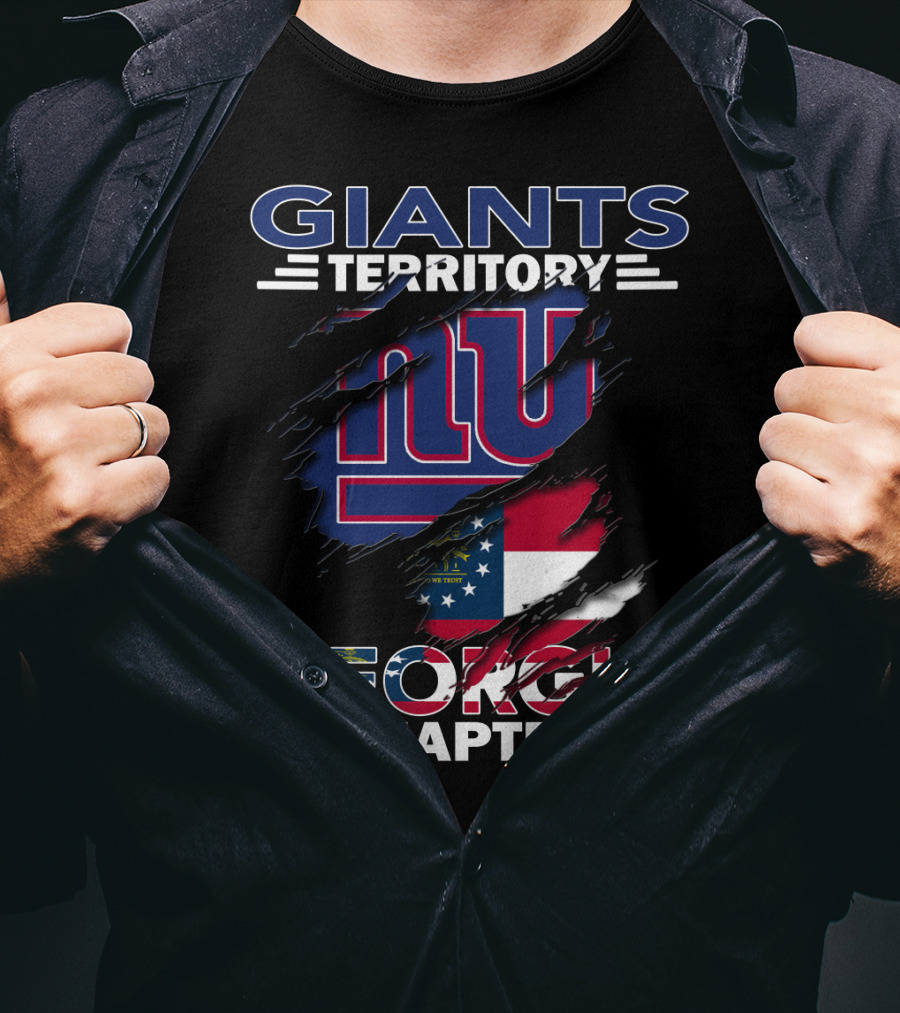 Giants Territory NY Logo Georgia Flag Chapter T-Shirt