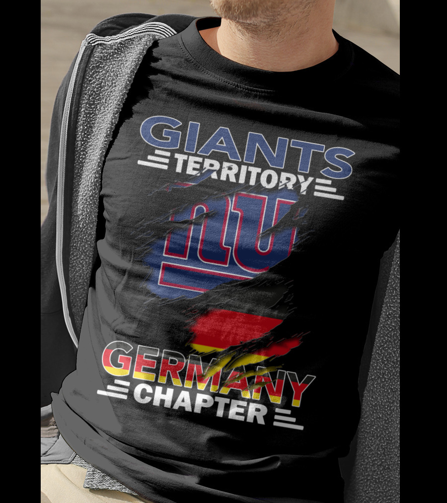 Giants Territory Germany Chapter NFL NY Flag T-Shirt