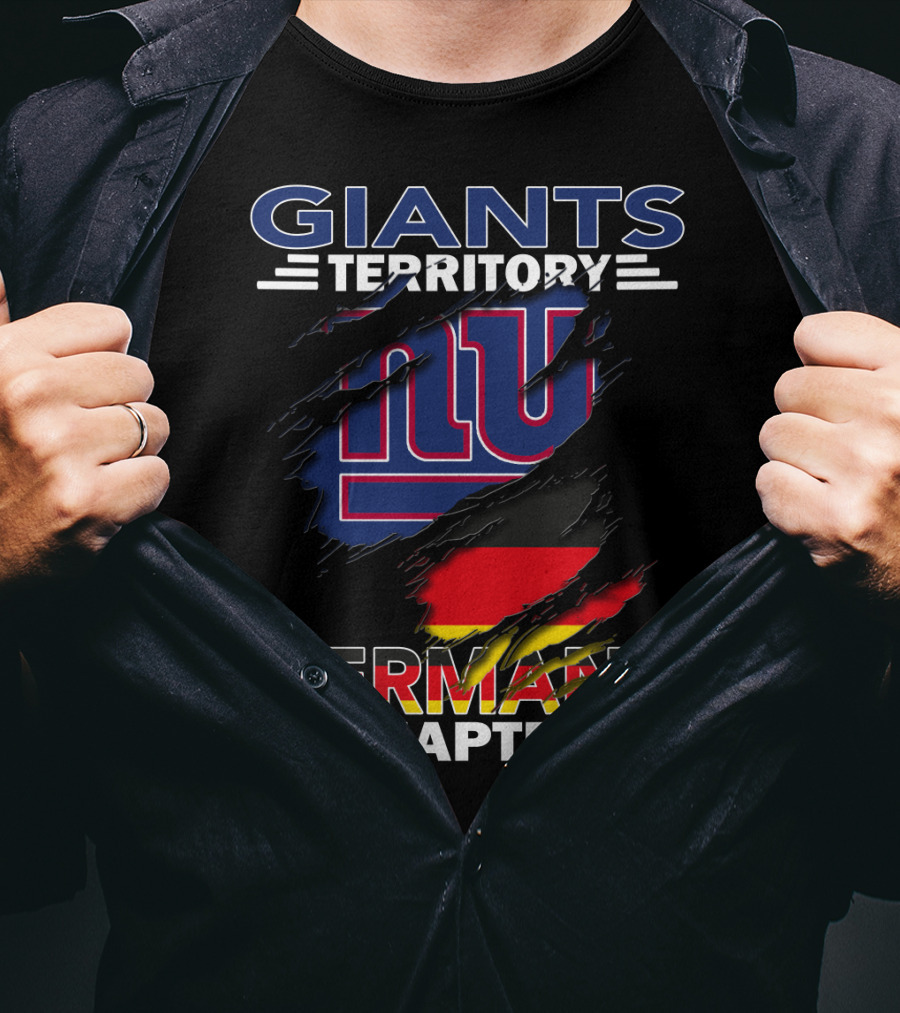 Giants Territory Germany Chapter NFL NY Flag T-Shirt
