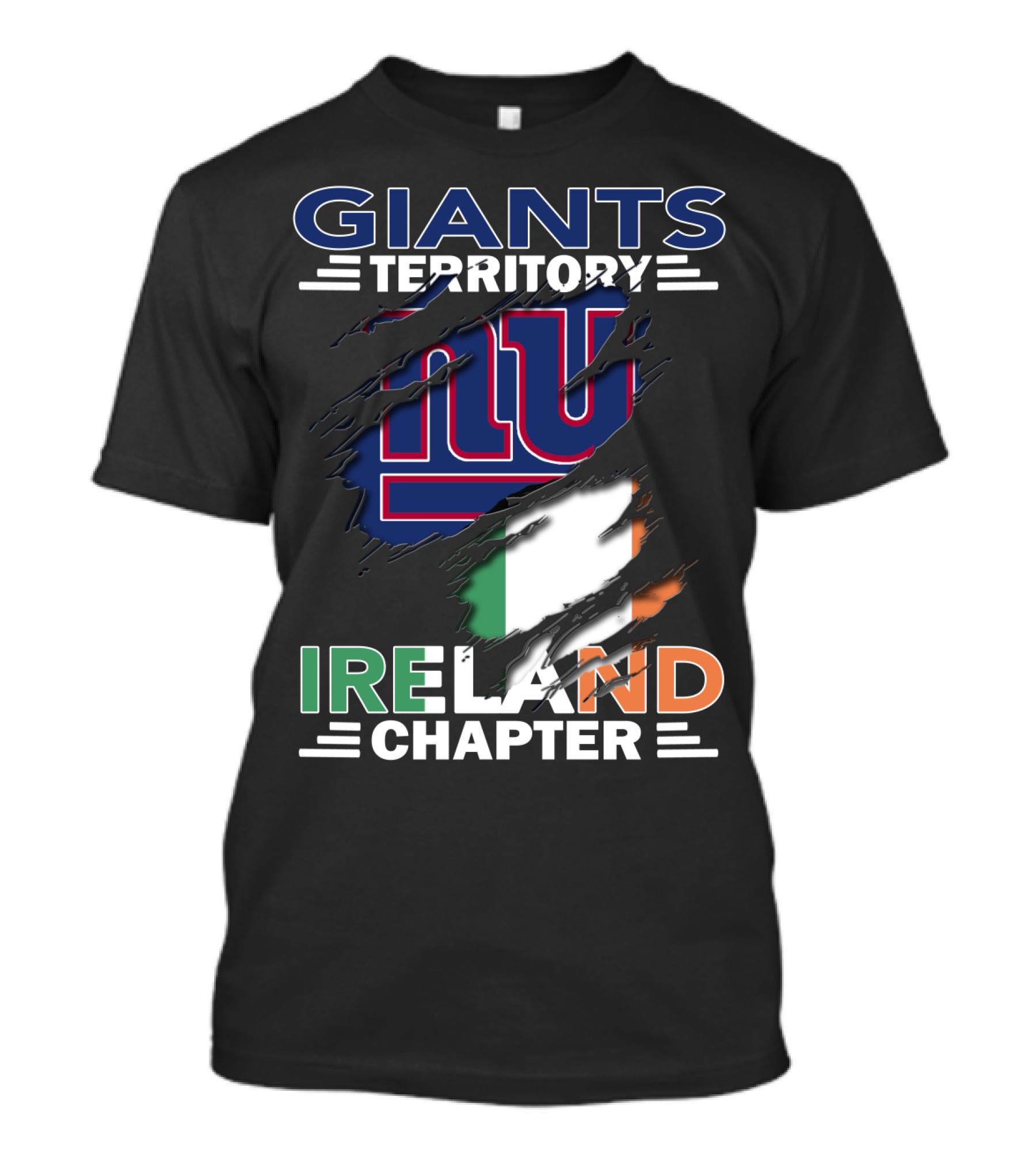 Giants Territory Ireland Chapter New York Giants Irish Flag T-Shirt