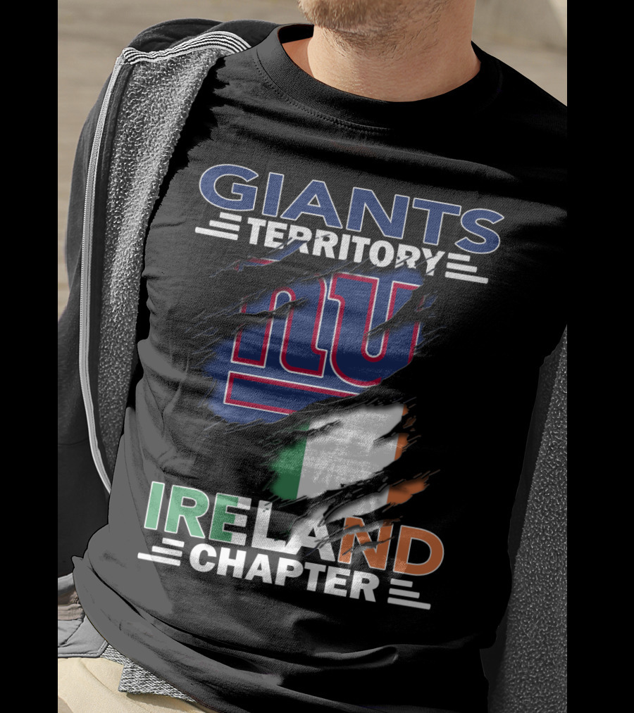 Giants Territory Ireland Chapter New York Giants Irish Flag T-Shirt