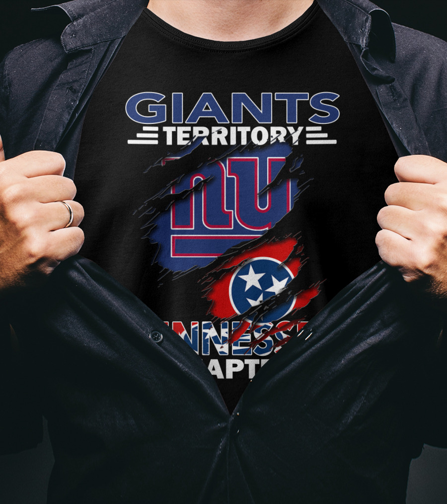Giants Territory Tennessee Chapter NY Giants Tennessee Flag T-Shirt