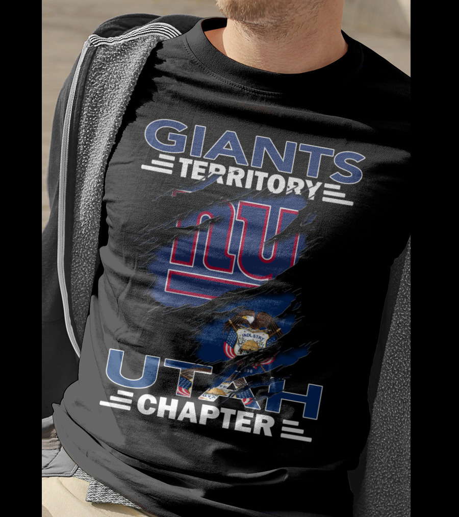 GIANTS TERRITORY UTAH CHAPTER New York Symbol With Utah State Emblem T-Shirt