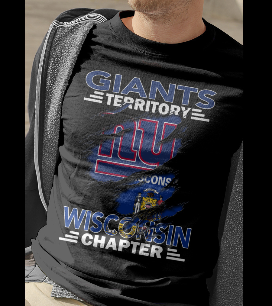 Giants Territory Wisconsin Chapter New York Football Fan T-Shirt