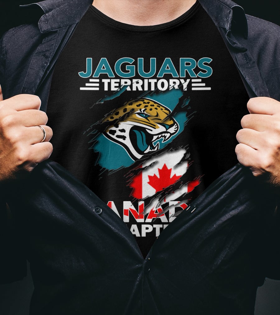 Jaguars Territory Canada Chapter With Jaguar And Canadian Flag Elements T-Shirt