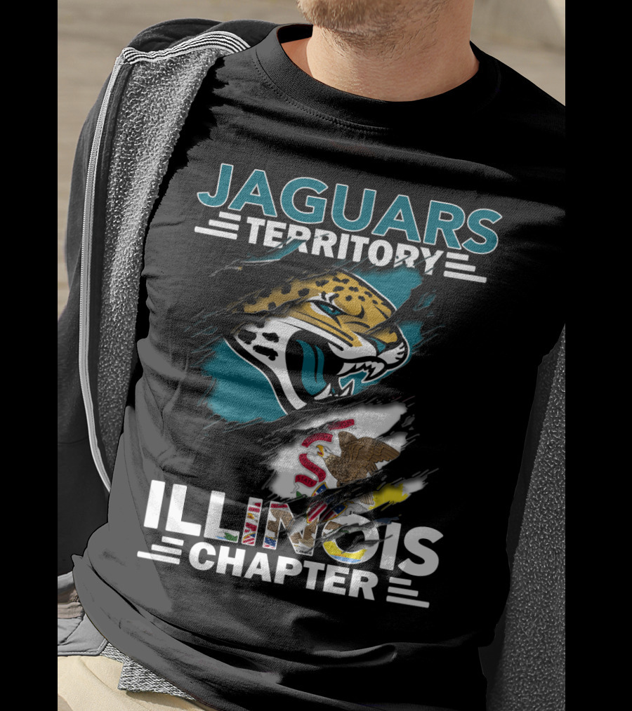 Jaguars Territory Illinois Chapter State Pride Roaring Mascot T-Shirt