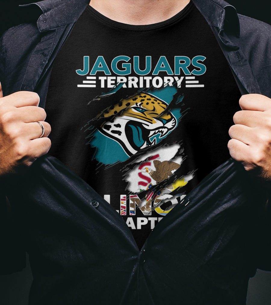 Jaguars Territory Illinois Chapter State Pride Roaring Mascot T-Shirt