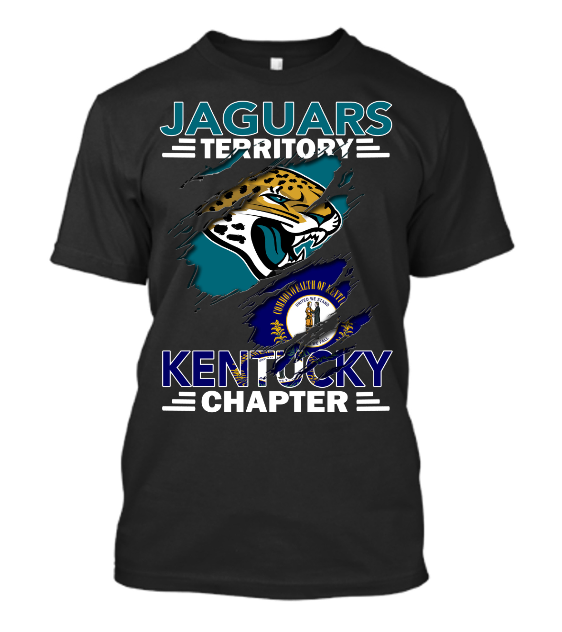 Jaguars Territory Kentucky Chapter Commonwealth Flag T-Shirt