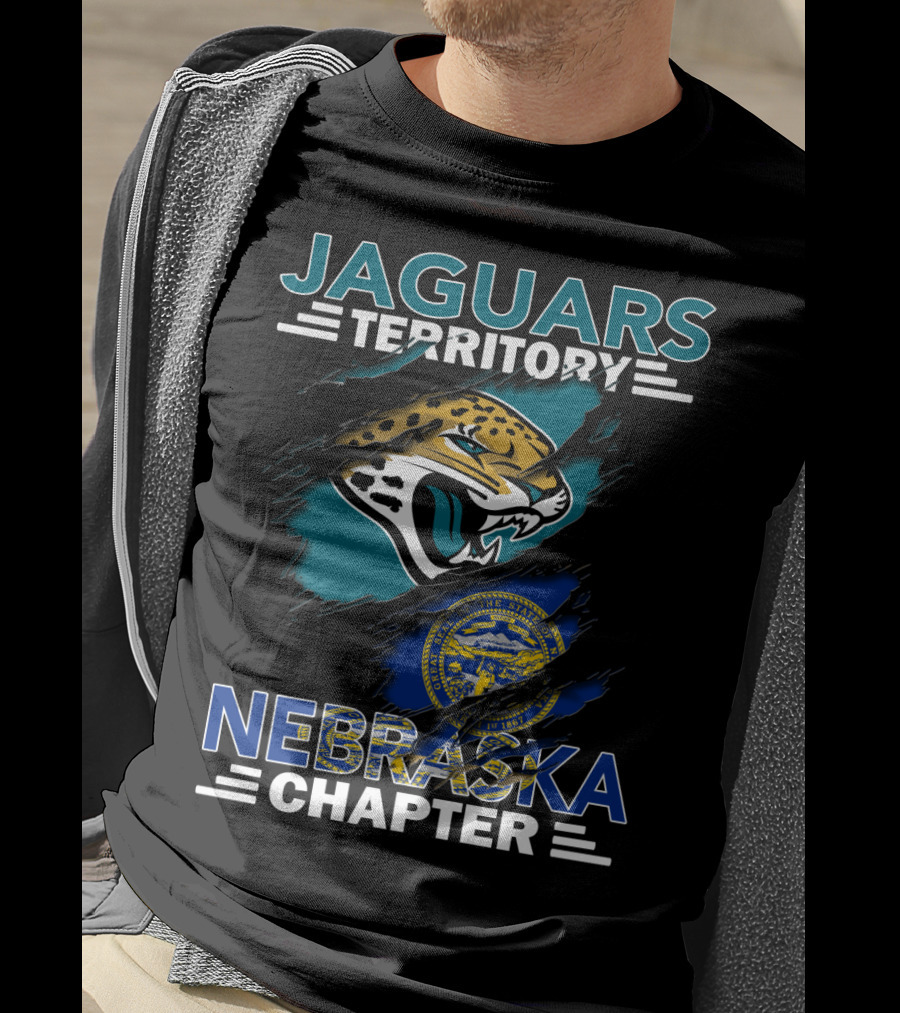 Jaguars Territory Nebraska Chapter With State Seal And Jaguar Head T-Shirt