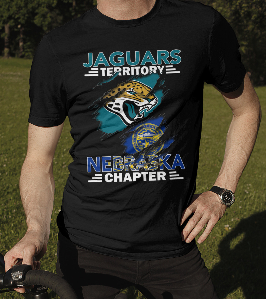 Jaguars Territory Nebraska Chapter With State Seal And Jaguar Head T-Shirt