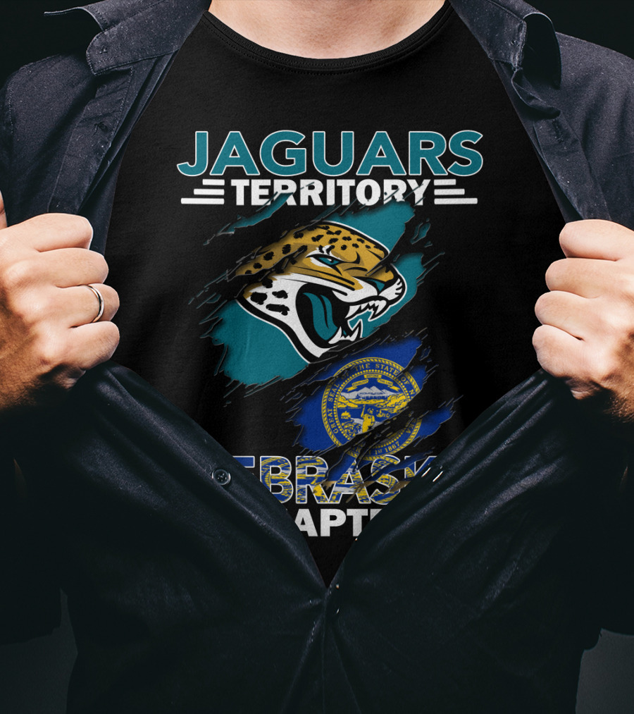Jaguars Territory Nebraska Chapter With State Seal And Jaguar Head T-Shirt
