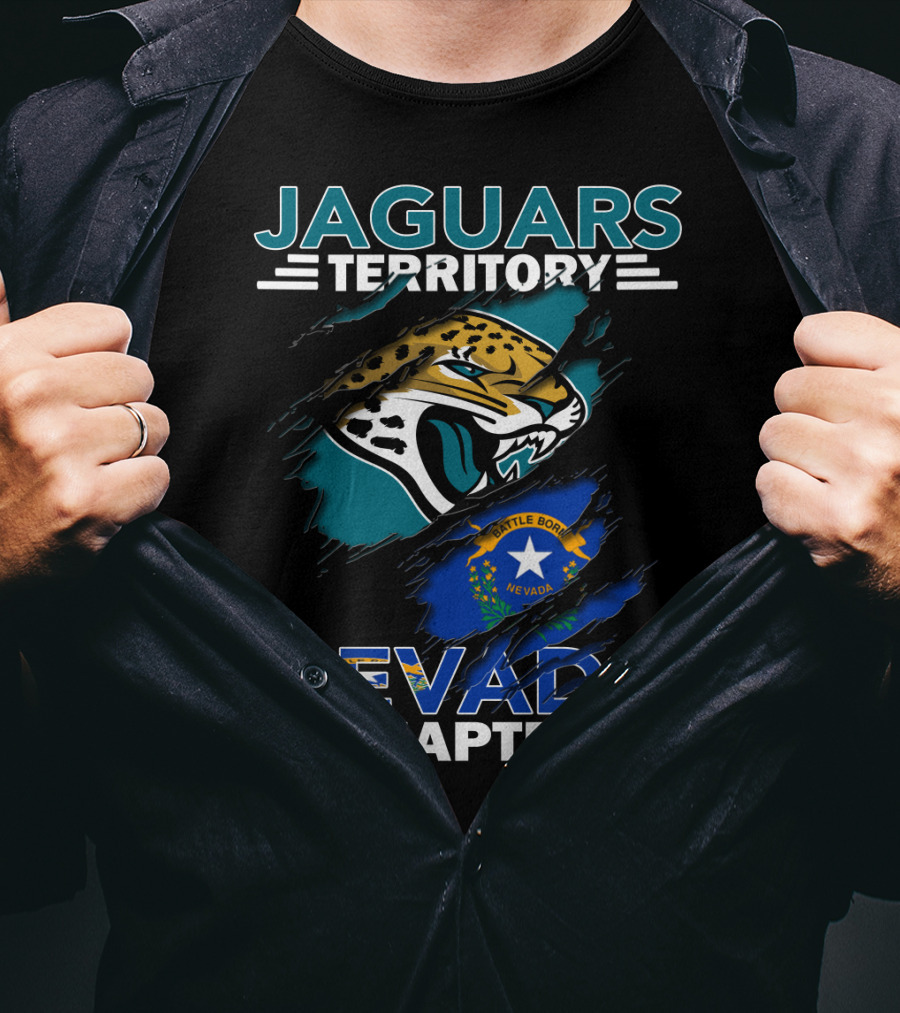 Jaguars Territory Nevada Chapter Battle Born Flag Emblem T-Shirt