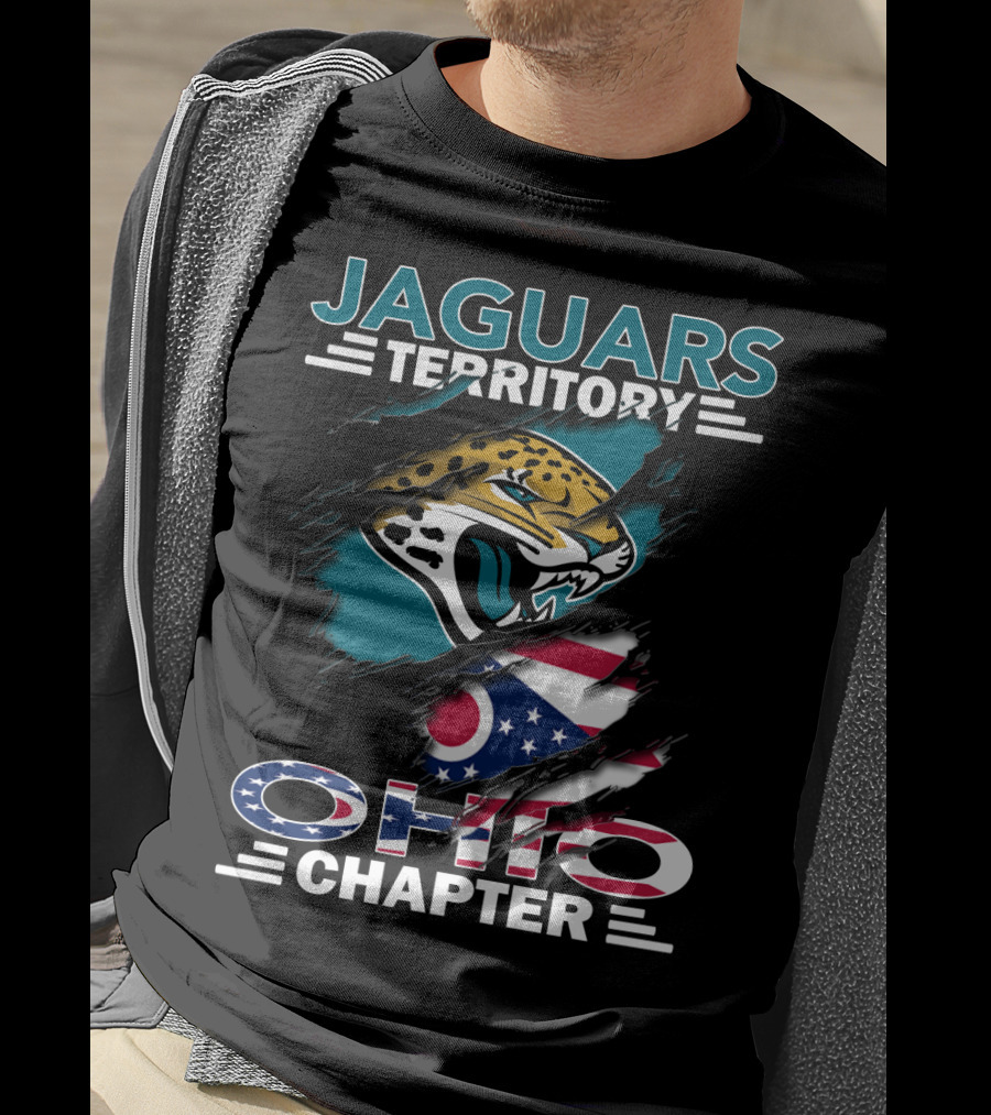 Jaguars Territory Ohio Chapter Jaguars Logo Ohio Flag T-Shirt